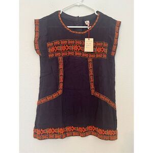 Raga Embroidered Cap Sleeve Blouse NEW